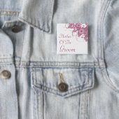 Moeder van de Groom Mauve Bouquet Button (In situ)