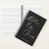 Moeder van de Groom Minimalist - Gepersonaliseerd Notitieboek (Binnen)