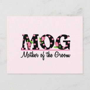 Moeder van de Groom (MOG) Tulip Lettering Briefkaart