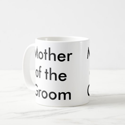Moeder van de Groom-mok Koffiemok (Voorkant links)