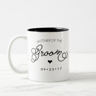 Moeder van de Groom Mok Pas uw datum aan