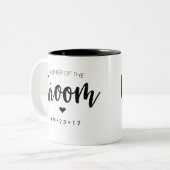 Moeder van de Groom Mok Pas uw datum aan (Voorkant links)