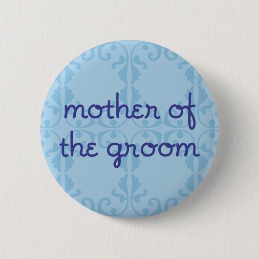Moeder van de Groom (ontwerp 3) Ronde Button 5,7 Cm (Voorkant)