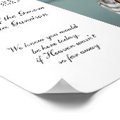 Moeder van de Groom Photo Memorial Seat Wedding Poster (Hoek)