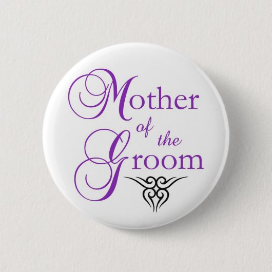 moeder van de Groom pin Ronde Button 5,7 Cm (Voorkant)