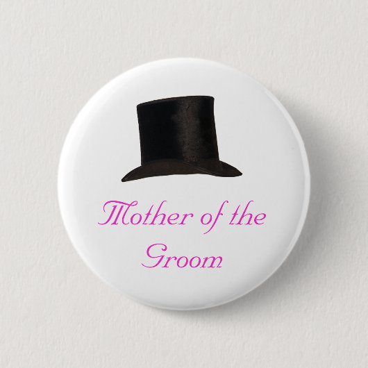 Moeder van de Groom Ronde Button 5,7 Cm (Voorkant)