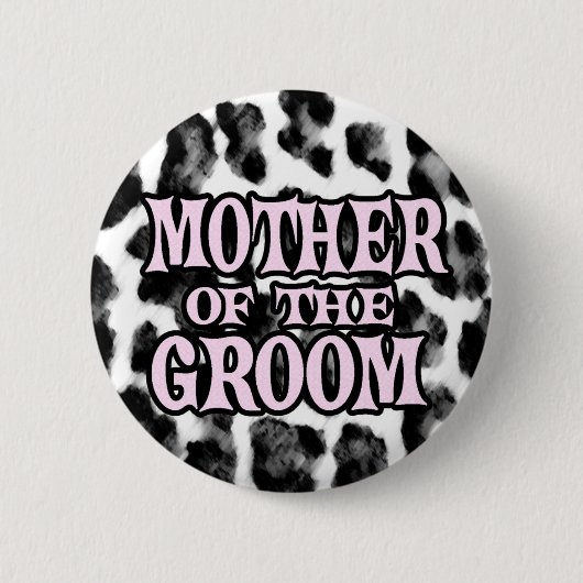 Moeder van de Groom Ronde Button 5,7 Cm (Voorkant)