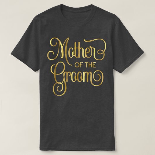 Moeder van de Groom Script Wedding Bridal Bride 4 T-shirt (Design voorkant)