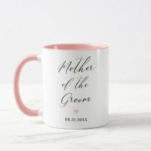 Moeder van de Groom Script Wedding Gift Mok