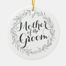 Moeder van de Groom Simple Floral Wedding Ornament