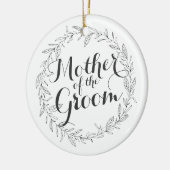 Moeder van de Groom Simple Floral Wedding Ornament (Links)