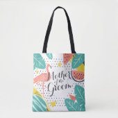 Moeder van de Groom Tropical Summer Canvas tas (Voorkant)