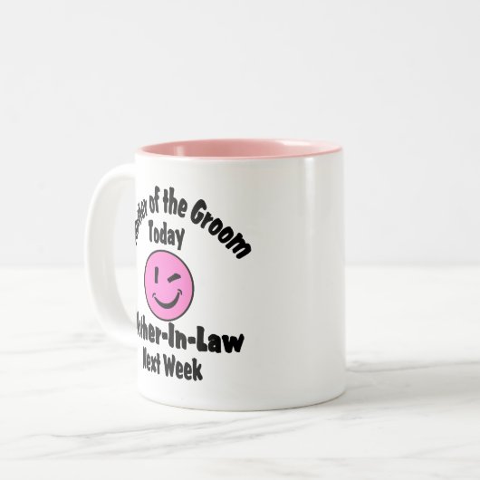 Moeder van de Groom Tweekleurige Koffiemok (Voorkant links)