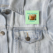 Moeder van de Groom Vierkante Button 5,1 Cm (In situ)