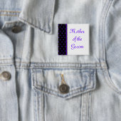 Moeder van de Groom Vierkante Button 5,1 Cm (In situ)