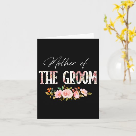 Moeder van de groom waar ik van hield... kaart (Gele Bloem)