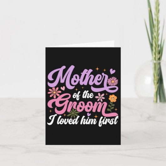 Moeder van de groom waar ik van hield, zijn eerste kaart (Voorkant)