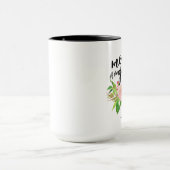 Moeder van de Groom Waterverf Floral - Gepersonali Mok (Midden)