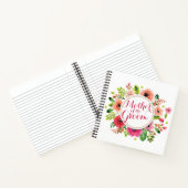Moeder van de Groom Waterverf Wedding Guestbook Notitieboek (Binnen)