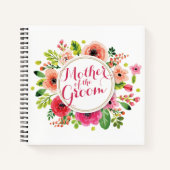 Moeder van de Groom Waterverf Wedding Guestbook Notitieboek (Voorkant)