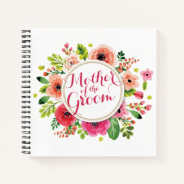 Moeder van de Groom Waterverf Wedding Guestbook Notitieboek