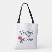 Moeder van de Groom Wedding Calligrafie | CANVAS T Tote Bag (Achterkant)