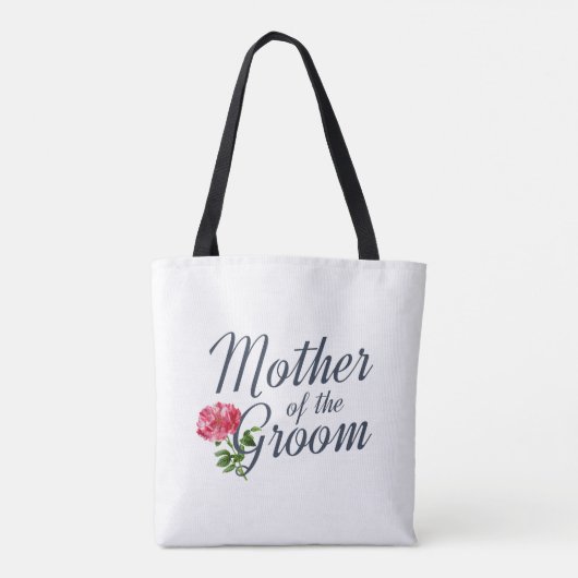 Moeder van de Groom Wedding Calligrafie | CANVAS T Tote Bag (Achterkant)