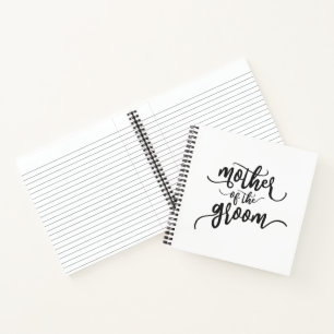 Moeder van de Groom Wedding Calligrafie   Laptop Notitieboek