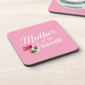 Moeder van de Groom Wedding Calligrafie | ONDERZET Bier Onderzetter (Linkerzijde)