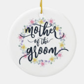 Moeder van de Groom Wedding Calligrafie | ORNAMENT (Achterkant)