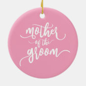 Moeder van de Groom Wedding Calligrafie | ORNAMENT (Achterkant)