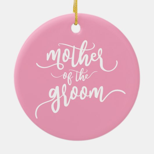 Moeder van de Groom Wedding Calligrafie | ORNAMENT (Achterkant)