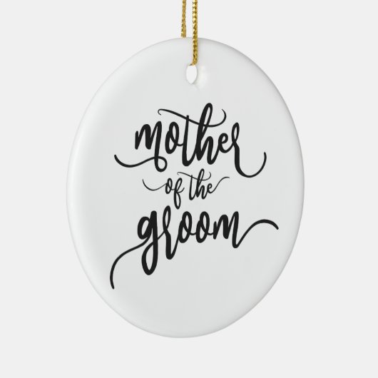 Moeder van de Groom Wedding Calligrafie | ORNAMENT (Rechts)