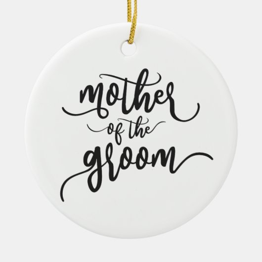 Moeder van de Groom Wedding Calligrafie | ORNAMENT (Voorkant)