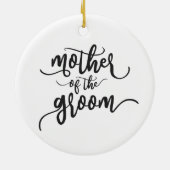 Moeder van de Groom Wedding Calligrafie | ORNAMENT (Achterkant)
