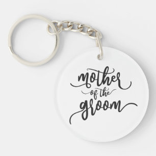 Moeder van de Groom Wedding Calligrafie   SLEUTELH Sleutelhanger