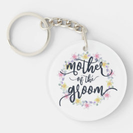 Moeder van de Groom Wedding Calligrafie | SLEUTELH Sleutelhanger