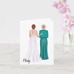 Moeder van de Groom Wedding Kaart van Bride