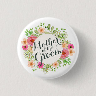 Moeder van de Groom Wedding Pin Button