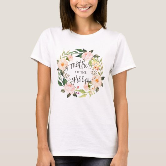 moeder van de groomflorale mond - 4 t-shirt (Voorkant)