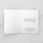 Moeder van de Heilige Maagd Maria Thanksgiving Feestdagen Kaart (Binnen)