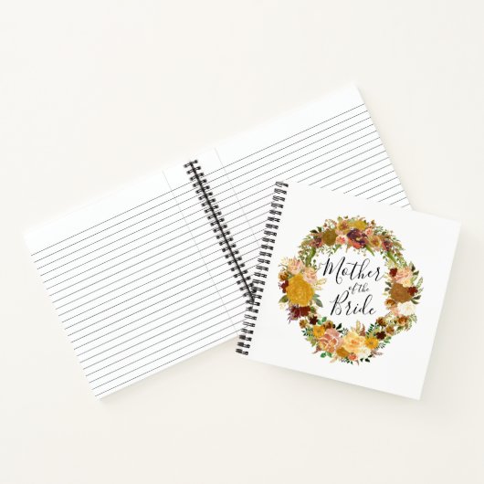 Moeder van de herfst van het bruidshuwelijk notitieboek (Binnen)
