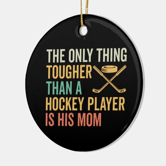 Moeder van de Hockey Player Keramisch Ornament (Links)