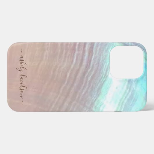 Moeder van de iPhone-tas van Pearl Seashell iPhone Hoesje (Achterkant horizontaal)