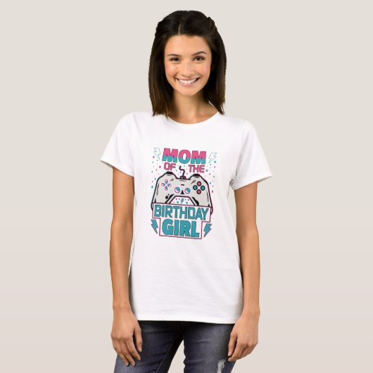 Moeder van de jarige gamer T-shirt (Voorkant volledig)