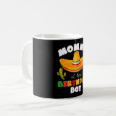 Moeder van de jarige jongen Cinco de Mayo Koffiemok (Voorkant links)