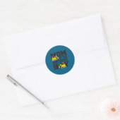 Moeder van de jarige jongen Funny graafmachine vra Ronde Sticker (Envelop)