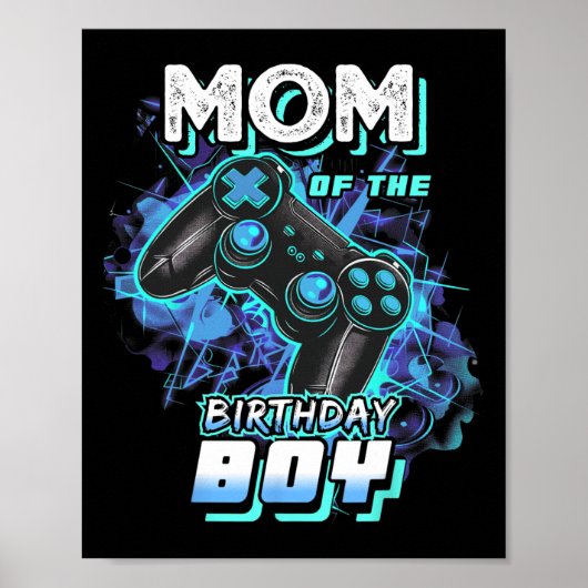Moeder van de jarige jongen Matching videospel Ver Poster (Voorkant)