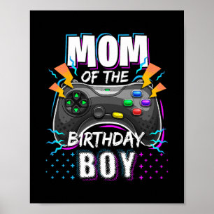 Moeder van de jarige jongen Matching videospeler V Poster