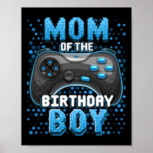 Moeder van de jarige jongen Matching videospeler V Poster